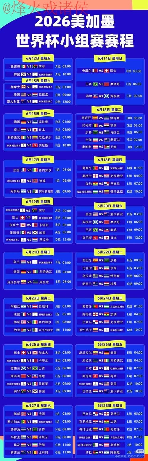 2026世界杯赛事完整直播网站及官网链接 2026世界杯赛事完整直播网站及官网链接